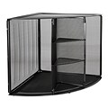 Eldon Stackable Wire Mesh Compartment Storage, Black (62630)