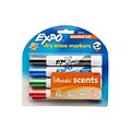 EXPO® Scents Dry Erase Marker; Chisel Tip; Assorted; 4/Pack
