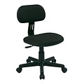 OSP Designs 499 Series Student Vinyl Back Fabric Computer and Desk Chair, Black (499-3)