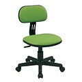 OSP Designs 499 Series Student Vinyl Back Fabric Computer and Desk Chair, Green (499-6)