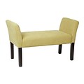 Ave Six Kelsey Cotton, Polyester & Wood Bench, Green