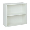 Pro-Line II Prado 2 Shelf Bookcase White 29.75H x 31.5W x 11.75D