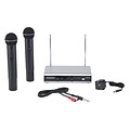 Samson® Stage v266 Channel 6-11 Handheld Dual Vocal Wireless System; Black/Silver