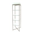 Econoco FLT68CGLSNS 68H Folding Glass Towers with Chrome finish