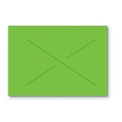 Garvey® Blank Label, Fluorescent Green, 16 mm x 22 mm, 9000 Labels/Sleeve (GX2216)