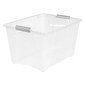 Iris Stack & Pull 54 Qt. Latch Lid Storage Bin, Clear (100243)