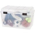 IRIS® 138 Quart Storage Trunk, Clear, 3 Pack (139804)