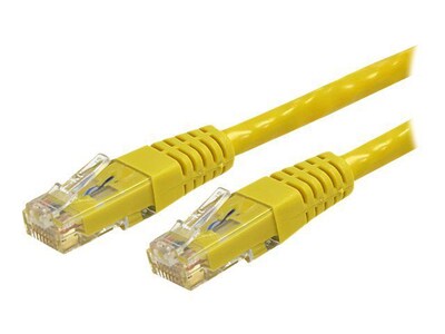 StarTech C6PATCH3YL 3ft Cat-6 Yellow Molded RJ45 UTP Gigabit Patch Cable