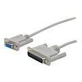StarTech 10ft Cross Wired DB9 to DB25 Serial Null Modem Cable; F/M (SCNM925FM)