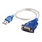 C2G® 26886 1.5 USB-A Male to DB9 Male Serial RS232 Adapter Cable; Blue
