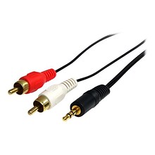 StarTech MU6MMRCA 6 Stereo Audio Cable, Black