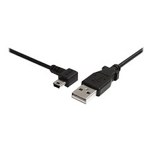 StarTech USB2HABM6LA 6ft Mini USB Cable; A to Left Angle Mini B