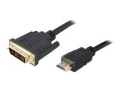 AddOn® 8 HDMI Male to DVI-D Male Adapter Cable, Black