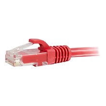 C2G ® 4005 20 RJ-45 Male/Male Cat6 Snagless Unshielded Ethernet Network Patch Cable, Red