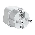 Conair  Travel Smart  Grounded Adapter Plug; White, for Electricity Converters/Transformers