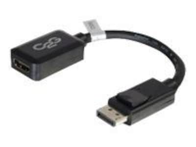 C2G® 54322 8 DisplayPort to HDMI Male/Female Converter Adapter; Black