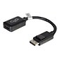 C2G® 54322 8" DisplayPort to HDMI Male/Female Converter Adapter; Black