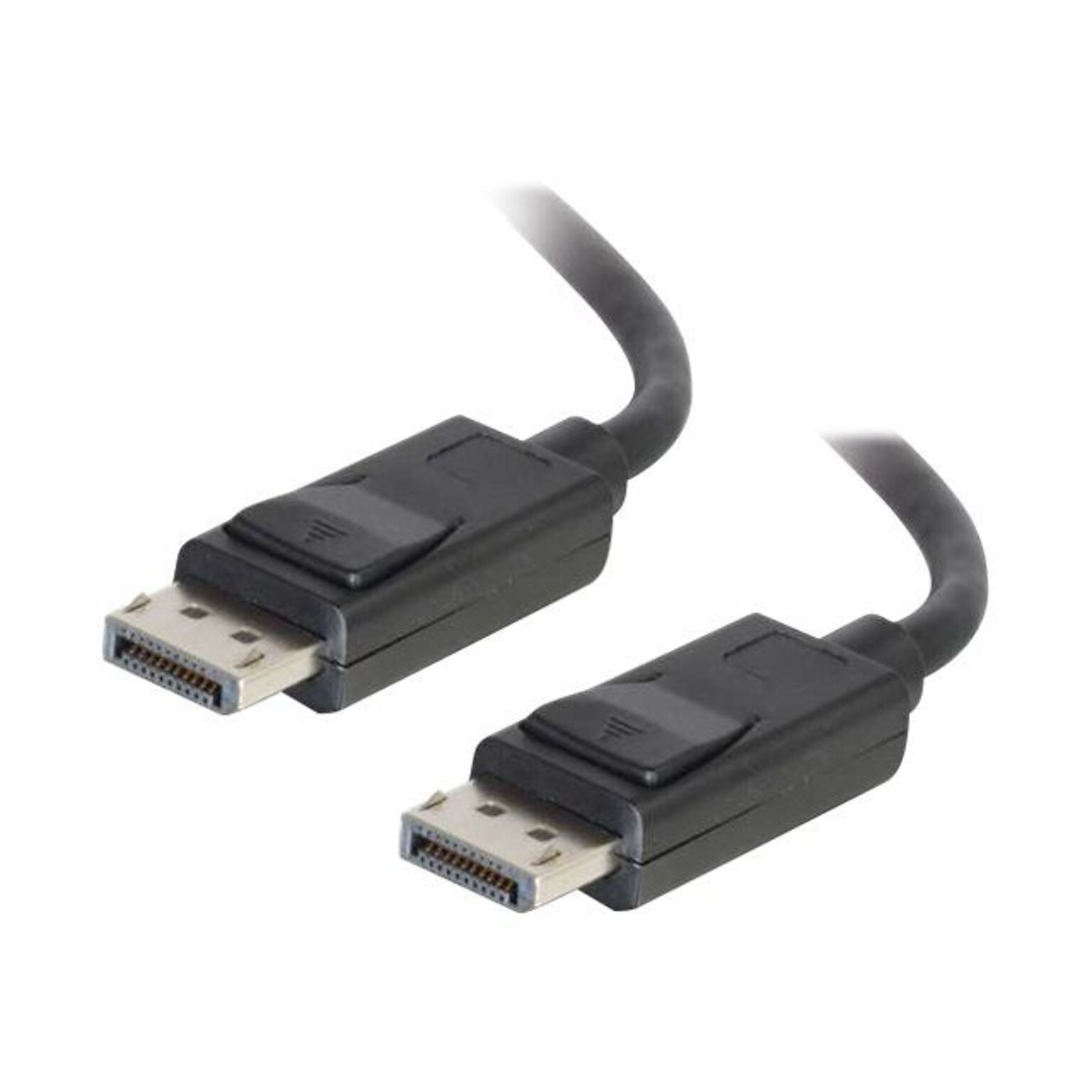 C2G® 54402 10 DisplayPort Male/Male Cable with Latches; Black