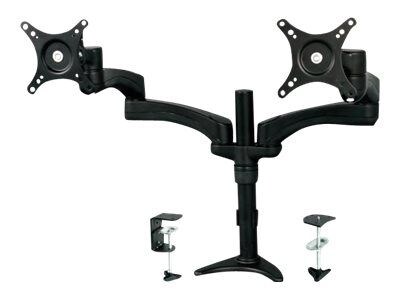StarTech ARMDUAL Articulating Dual Monitor Arm; Grommet/Desk Mount w/Cable Management & Height Adj