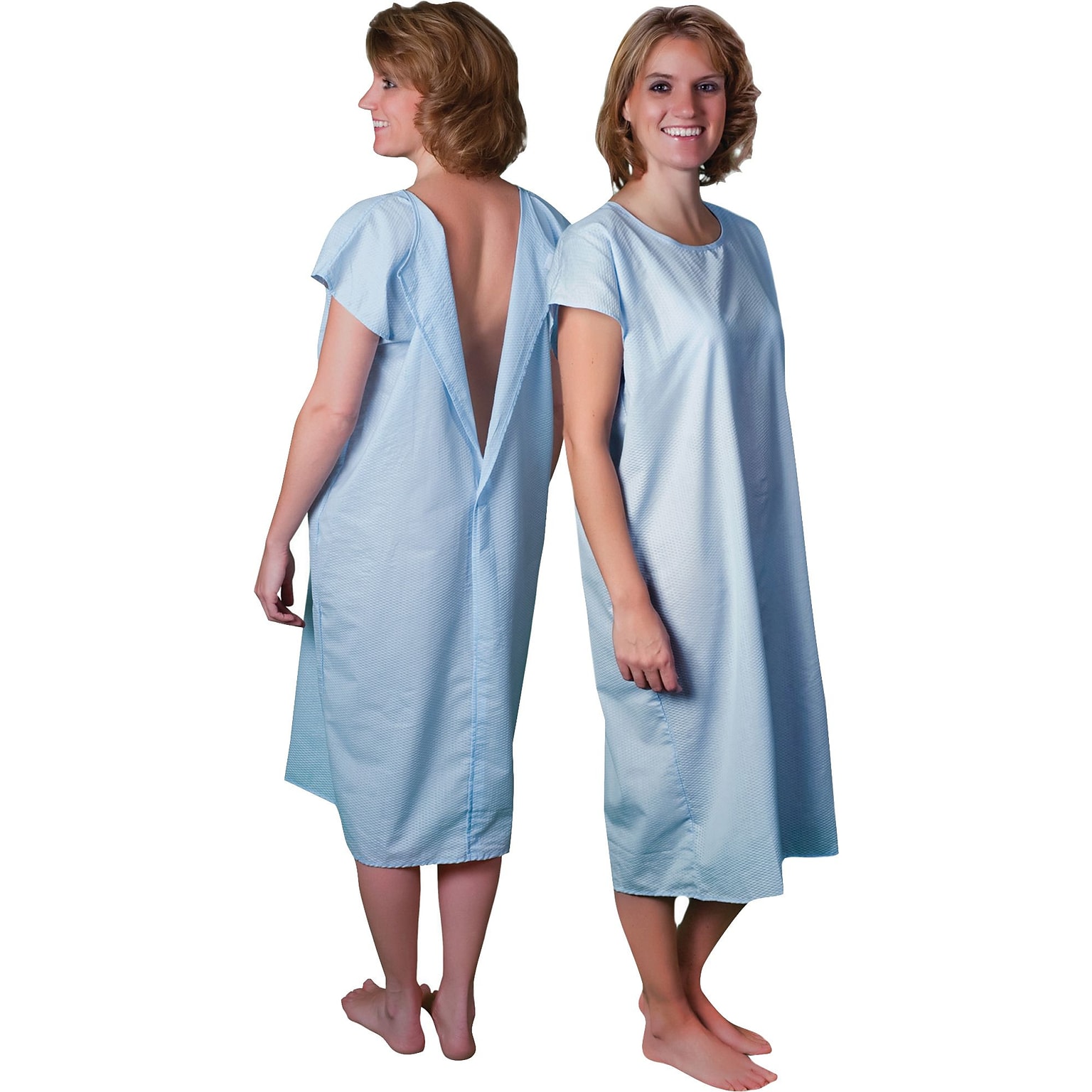 Core Products® Cloth Patient Gowns; Large, Blue