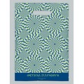 Medical Arts Press® Eye Care Scatter Print Bags, 9x13,  Green and Blue
