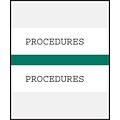 Medical Arts Press® Standard Preprinted Chart Divider Tabs; Procedures, Dark Green