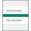 Medical Arts Press® Standard Preprinted Chart Divider Tabs; Procedures, Dark Green