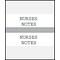 Medical Arts Press® Standard Preprinted Chart Divider Tabs; Nurses Notes, Gray