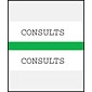 Medical Arts Press® Standard Preprinted Chart Divider Tabs; Consults, Green