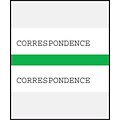 Medical Arts Press® Standard Preprinted Chart Divider Tabs; Correspondence, Green