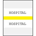 Medical Arts Press® Standard Preprinted Chart Divider Tabs; Hospital, Yellow