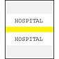 Medical Arts Press® Standard Preprinted Chart Divider Tabs; Hospital, Yellow