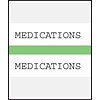 Medical Arts Press® Standard Preprinted Chart Divider Tabs; Medications, Light Green
