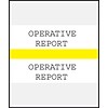 Medical Arts Press® Standard Preprinted Chart Divider Tabs; Operative Report, Yellow