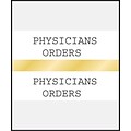 Medical Arts Press® Standard Preprinted Chart Divider Tabs; Physicians Orders, Gold