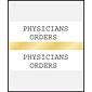 Medical Arts Press® Standard Preprinted Chart Divider Tabs; Physicians Orders, Gold