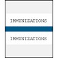 Medical Arts Press® Standard Preprinted Chart Divider Tabs; Immunization, Dark Blue