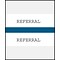Medical Arts Press® Standard Preprinted Chart Divider Tabs; Referrals, Dark Blue