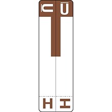 Medical Arts Press® H and U Name Labels, Dark Brown, Smead® Alpha-Z® Compatible