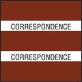 Medical Arts Press® Large Chart Divider Tabs, Correspondence, Brown