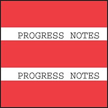 Medical Arts Press® Large Chart Divider Tabs, Progress Notes, Red