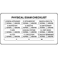 Veterinary Examination Labels, Physical Exam Checklist, White, 1.75 x 3.25 inch, 500 Labels