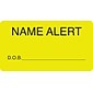 Medical Arts Press® Chart Alert Medical Labels, Name Alert, Fluorescent Chartreuse, 1-3/4x3-1/4", 500 Labels
