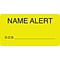 Medical Arts Press® Chart Alert Medical Labels, Name Alert, Fluorescent Chartreuse, 1-3/4x3-1/4, 50