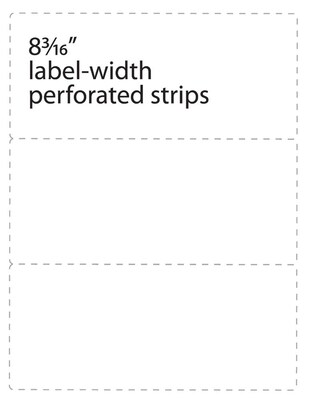 Medical Arts Press® Transcription Labels, 3-1/2 Perforated Strips, White, 3-1/2x8-3/16, 300 Labels