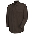 Horace Small Mens Deputy Deluxe Long Sleeve Shirt 18 x 33, Brown