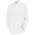 Horace Small Mens New Dimension Stretch Poplin Long Sleeve Shirt 20 x 34, White