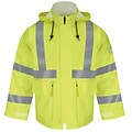 Bulwark Mens Hi-Visibility Flame-Resistant Rain Jacket HRC2 RG x 5XL, Yellow/ green