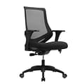 Eurotech MF2000-BLK Astra Fabric Task Chair, Adjustable Arm, Black