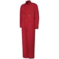 Red Kap  Zip-Front Cotton Coverall LN x 54, Red